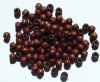 100 5x6mm Dark Brown Crow Wood Beads